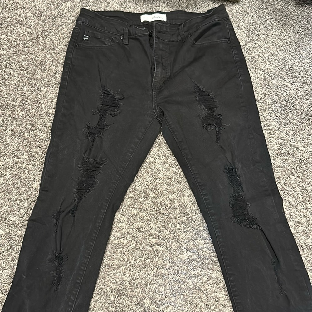 KanCan black distressed jeans 13/30
